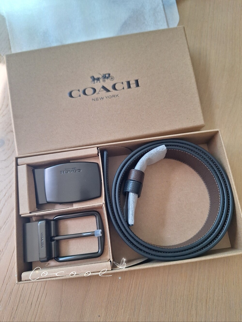 NEW Boxed Plaque And Harness Buckle Cut-To-Size Reversible Belt, 38MM
